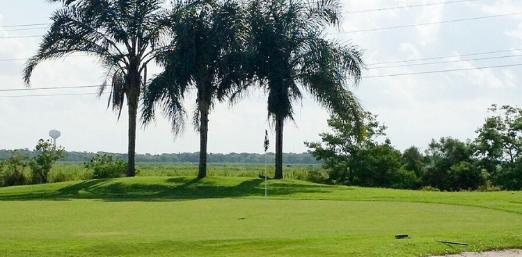 View of a hole on the course at Freeport Golf Course