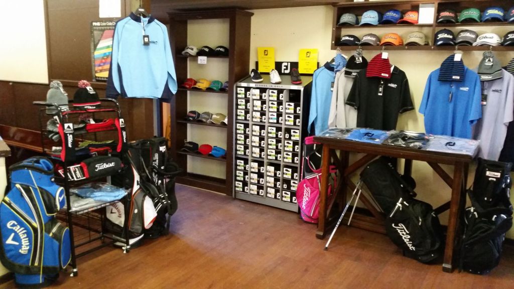 Interior view of the pro shop at Freeport