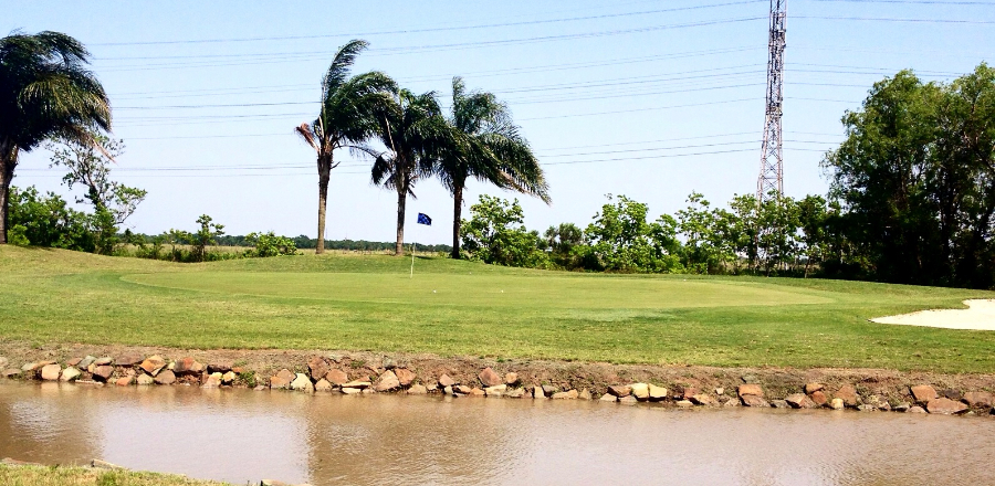 View of a hole on the course at Freeport Golf Course